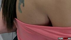 Cooking breakfast, stepmom deepthroated my hard cock in the kitchen