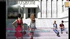 Blonde Wife and Brunette Stepmother Play Erotic Game with Big Tits and Ass