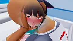 kazusa in a 3d hentai anime adventure