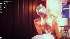 ハニーセレクト白髪の女の子と思いっきりセックス