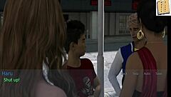 Blonde Wife and Brunette Stepmother Play Erotic Game with Big Tits and Ass