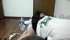 while lazing with my girlfriend, things got steamy and we started having sex.