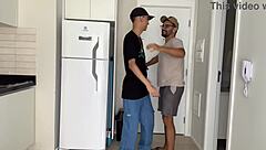 Skinny Brazilian gives ass to padrinho.