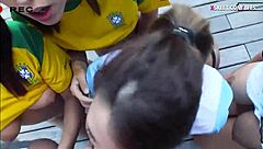 hunk in gay group sex scene