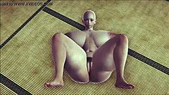 japanese nun gangbanged with creampie in 3d game