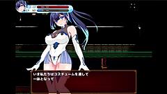 Hentai game with knight and schoolgirl characters, download link available