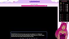 Lewdneko dominates slave in harem hotel game