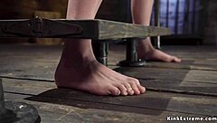 Is This Pale Brunette Ready For Rough Bondage?