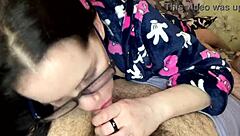 Lovely stepmom blows every night for cumshot