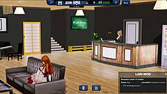 Explore the harem hotel in this anime game episode 174 with detailed scenes.