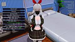 Explore the harem hotel in this anime game episode 174 with detailed scenes.