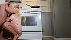 Wife Orders Prostitute To Cook, Plays With Her Holes And Sucks