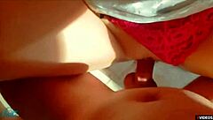 creampie in panties outdoor fun