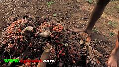 As soon as my wife left, she begged for a quick orgasm on the farm!