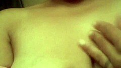 Up Close and Personal: Metoo 666 Licks Pussy While Rubbing Nipples on Big Beautiful Natural Tits in Pink Bra