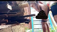 Friend's Anniversary Surprise: Anal Fun In Backyard With Indian Teen