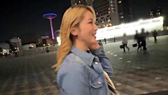 Asian babe with tattoos in homemade video