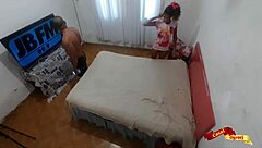 skinny latina teen 18+ takes bareback anal hard