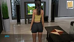 Sexy Shauna rides John's big cock cowgirl in anal scene