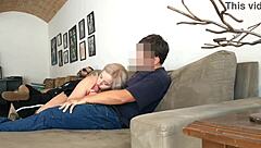 corno watches friend fuck his wife's big ass in skirt