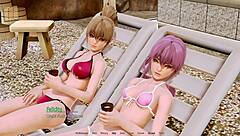 Harem Hotel 107 Hentai Anime Game Featuring Sex In Hotel With Multiple Partners