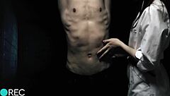 ghost nurse ties up patient for kinky horror play