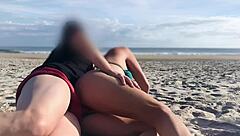 milf gets unexpected anal creampie in public, not ready for monster cock