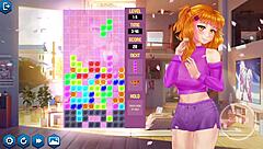 Attempting to pass level with gamer girls in anime game