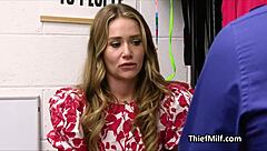 i'm the milf suspect moanin' while ridin' the officer's dick at work hard