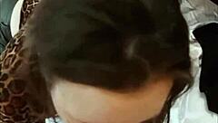 French Amateur MILF In Leather Pants And Thong Gets Rimming And Doggystyle Fuck!