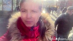 waiting for visa in st petersburg with russian blonde teen