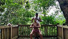 outdoor banging with my coach’s massive cock is wild