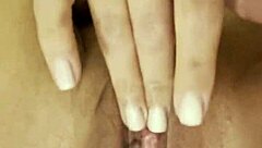 nuria millan fingers shaved pussy to orgasm