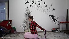 Yoga Lesson 343 With Fetish Small 18+ Tits Babe Shaved Slut Milf Shaved Pussy Wife Horny