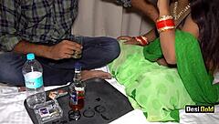 indian randi gets wild with drinks and big cock sucking at farmhouse