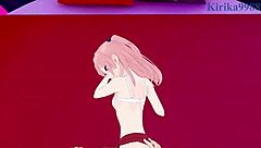 Marin and sajuna having intense sex in dress-up darling hentai