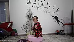 Yoga Lesson 343 With Fetish Small 18+ Tits Babe Shaved Slut Milf Shaved Pussy Wife Horny