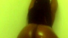 Dayna's ebony ass claps in rhythmic motion.