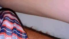 Slut Lifts Leg for Creampie Dinner