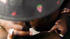 sloppy blowjob on big black cock