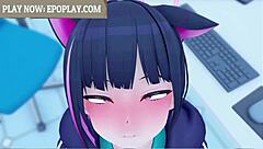 Kyouyama Kazusa Gives Sexy Blowjob In Blue Archive Hentai