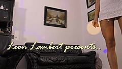 Bold upskirt view of blonde model's ass on webcam during casting