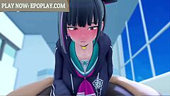 Kyouyama Kazusa Gives Sexy Blowjob In Blue Archive Hentai