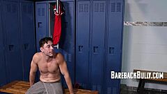 Twink pounded hard in locker room?