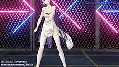 raiden mei in chinese dress shaking it, submitted by ltdend