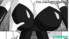 I love my favorite nanny's big tits in this creampie comic scene