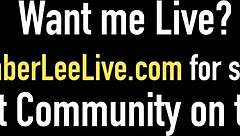 Lithe petite beauty lays back for her tight pussy to be stretched