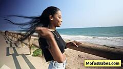 Ebony goddess Eden West seduces with natural beauty