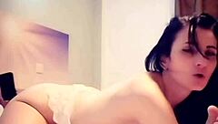 She sucks his toes while fucking him hard