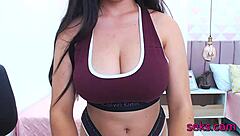 Horny Big Tit Amateur Plays on Webcam!